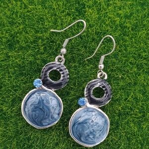 Aesthetic Art Blue Earrings Flirty And Fem E1014